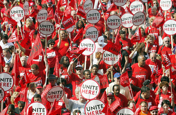 UNITE HERE march