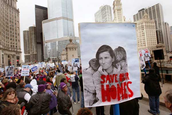 bank protesters