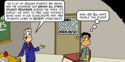 Cartoon by August Pollak
