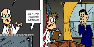 Cartoon by August Pollak