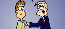 Cartoon by August Pollak