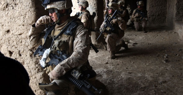 Marines patrol Afghanistan