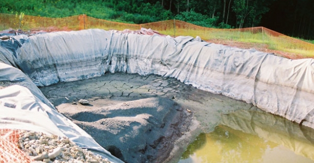 wastewater pond