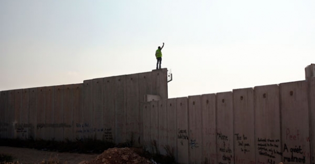 Wall protestor
