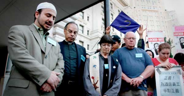 Religious leaders pray