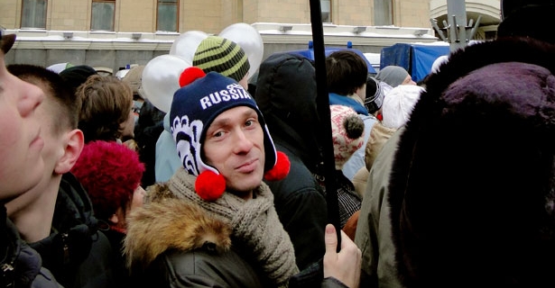 Russian protestor