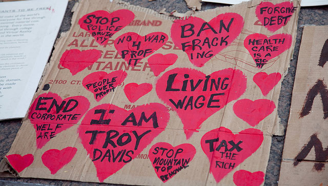 Sign at Zuccotti Park