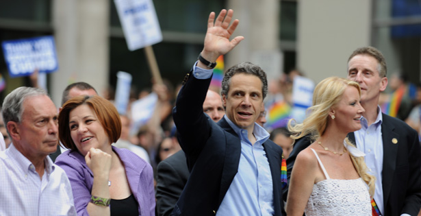 new york governor andrew cuomo michael bloomberg pride parade