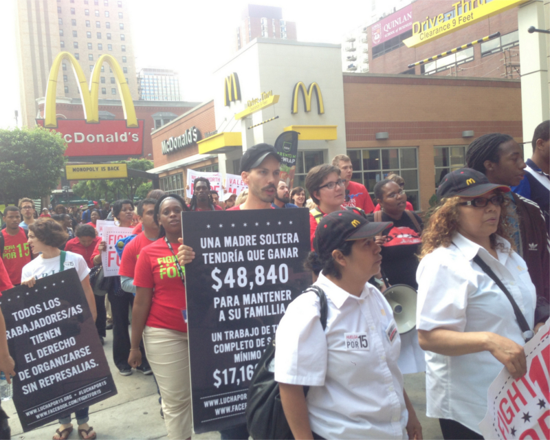 Fast Food Workers Take Their Fight to McDonald’s Shareholders Meeting