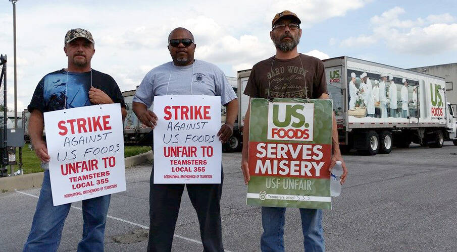 Rolling Strike By Teamsters at US Foods Aims to Protect Union Jobs In