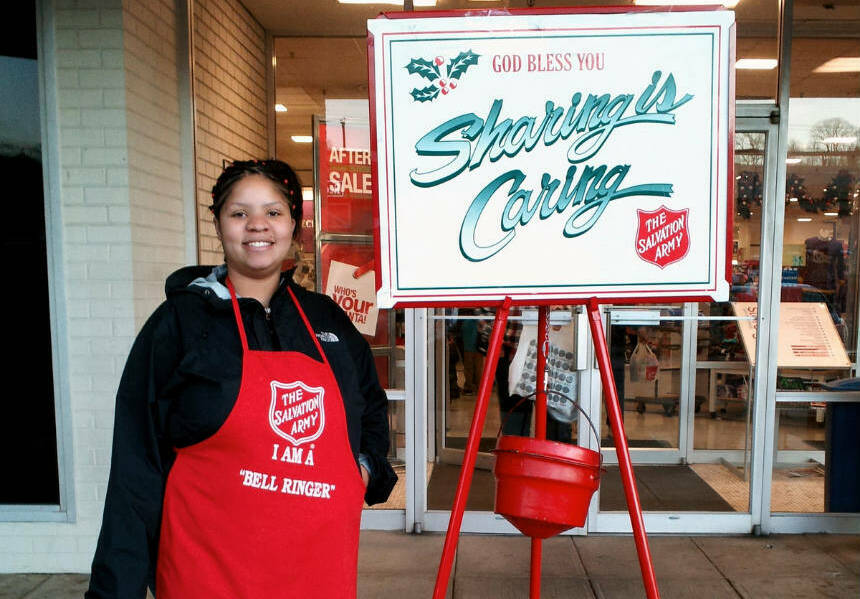 salvation army bell ringer