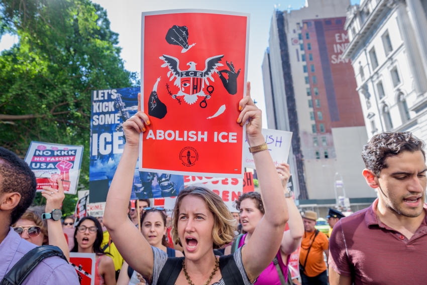 Calls to Abolish ICE Were Everywhere at the Massive March