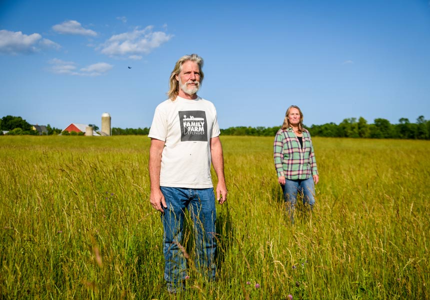 ancy and Lynn Utesch raise free-range, grass-fed cattle on their Kewaunee County, Wis., farm. (Photo by Mike Peters)