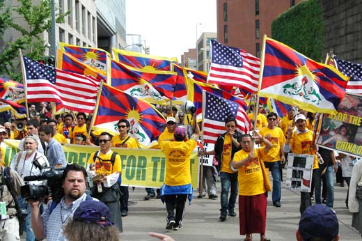 Flags of protest