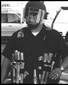 Cop in Riot Gear